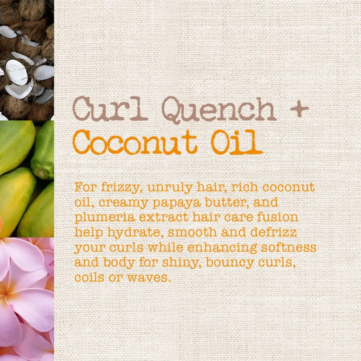 Maui Moisture Curl Quench + Coconut Oil Hydrating Curl Cream Smoothie 355ml (12 fl oz) | Tames Frizz for Curly Hair - view 2