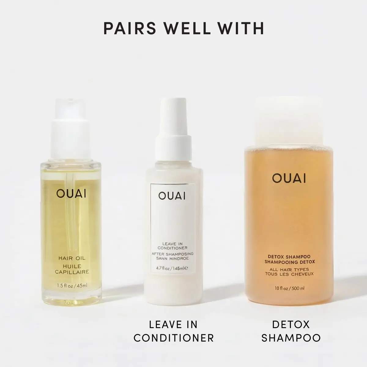 OUAI Hair Oil Lightweight Heat Protectant Frizz Control 1.5 Fl Oz | Nourishes & Shields Hair - view 8