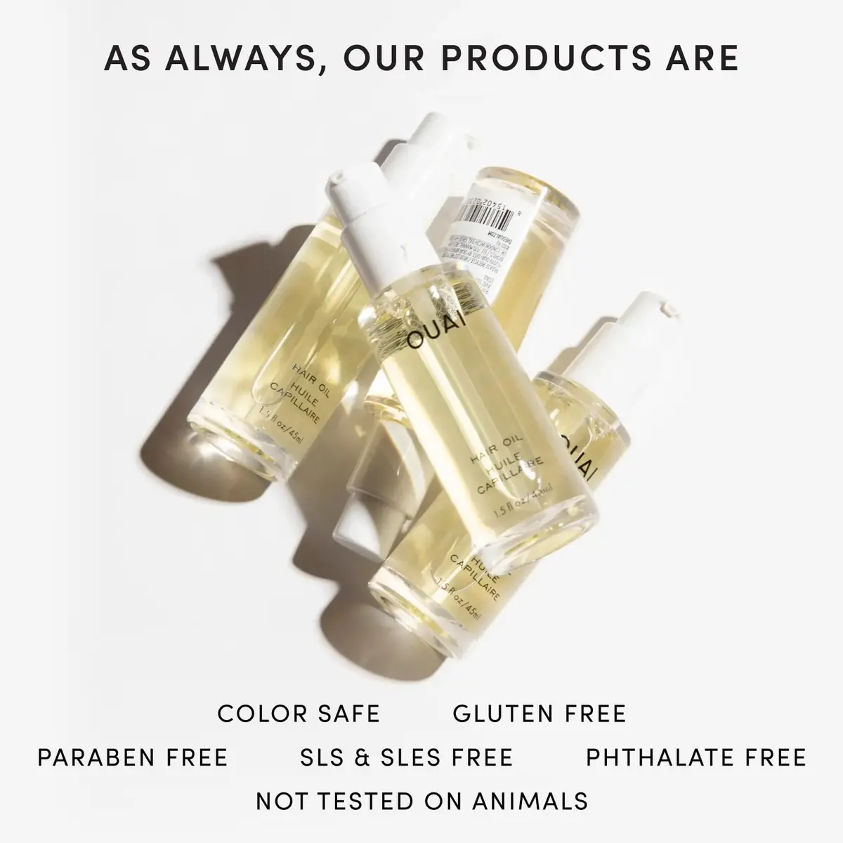 OUAI Hair Oil Lightweight Heat Protectant Frizz Control 1.5 Fl Oz | Nourishes & Shields Hair - view 9