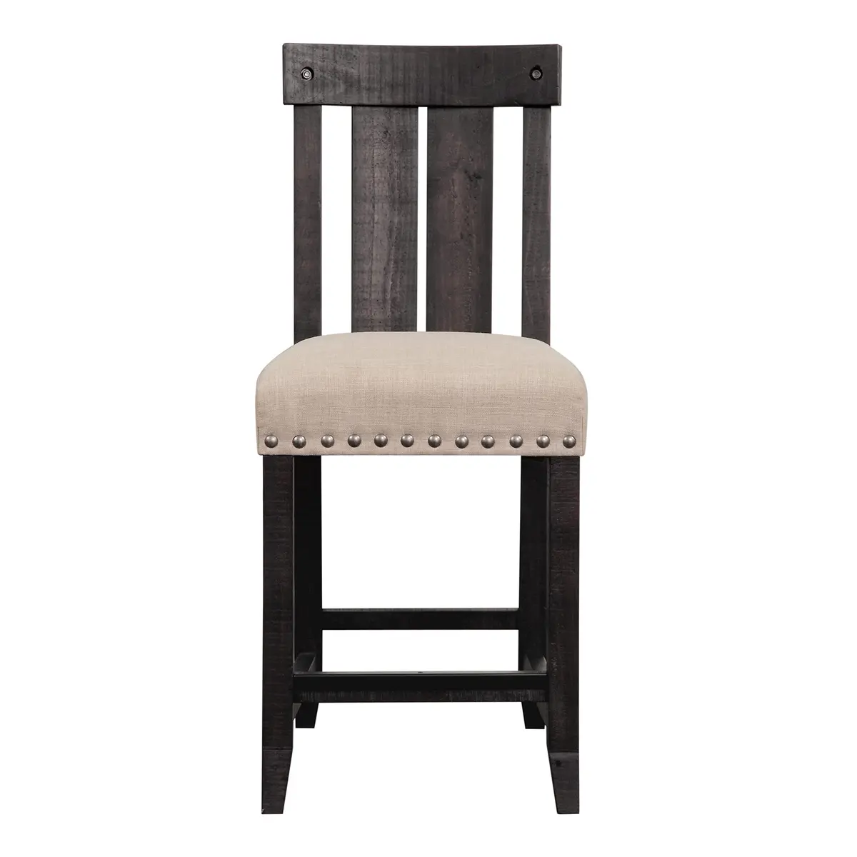 Modus Furniture Yosemite Wood Stool, Café | Rustic Industrial Kitchen Seating 45" x 11" x 22" - view 2