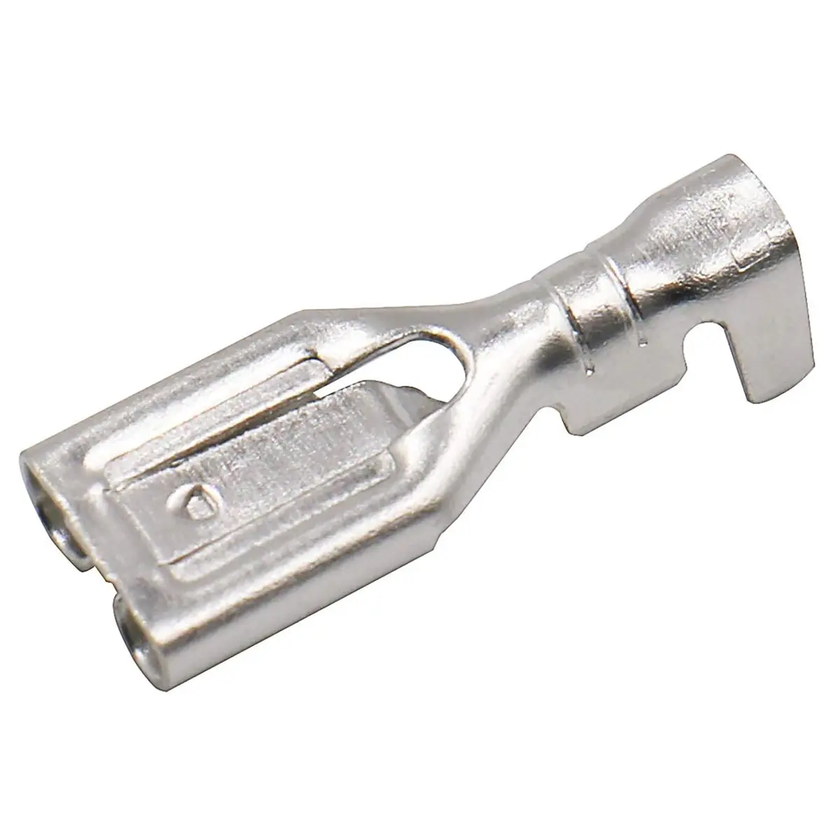 Baomain 100-Pack 6.3mm Female Spade Connectors Non-Insulated Terminals | Reliable Automotive & DIY Wiring - main product image