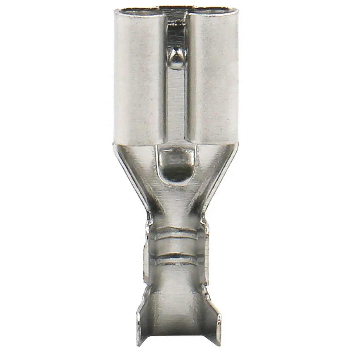 Baomain 100-Pack 6.3mm Female Spade Connectors Non-Insulated Terminals | Reliable Automotive & DIY Wiring - view 6