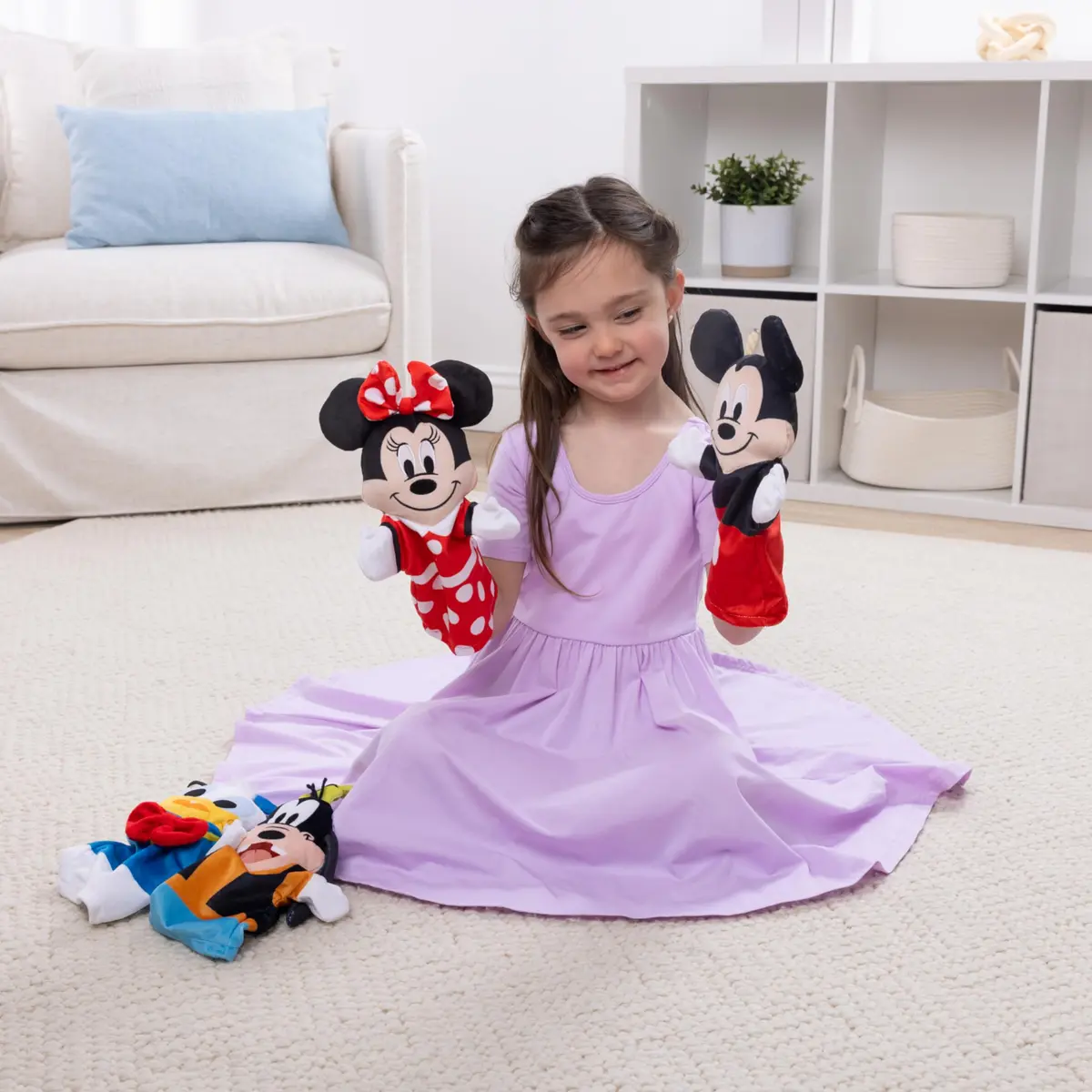 Melissa & Doug Disney Mickey Mouse & Friends Soft & Cuddly Hand Puppets | 4-Piece Set for Kids & Adults - view 2