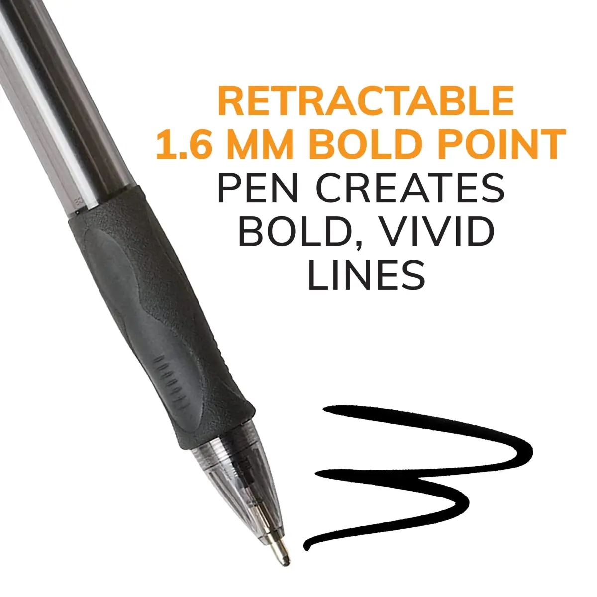 BIC Glide Bold Blue Ballpoint Pens, Bold Point 1.6mm, 36-Count Pack | Smooth Ink Flow for Effortless Writing - view 4