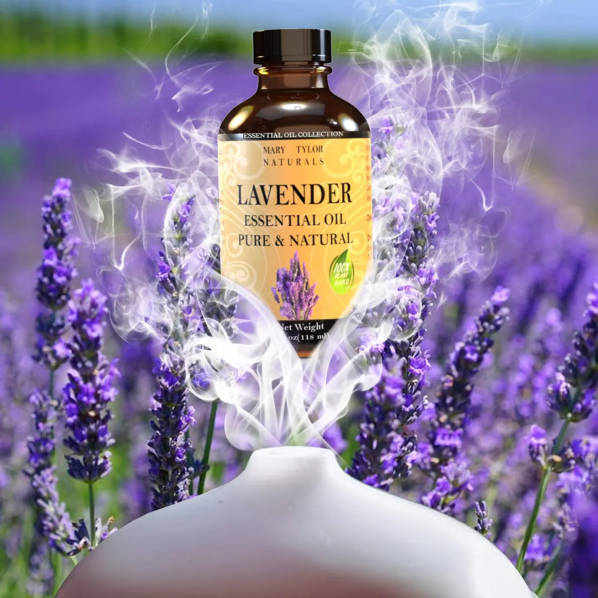 Mary Tylor Naturals Lavender Essential Oil (4 oz) Pure Therapeutic Grade for Aromatherapy, Diffuser, DIY - view 3