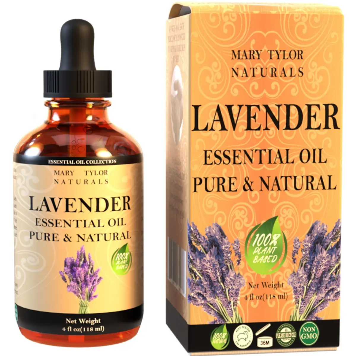 Mary Tylor Naturals Lavender Essential Oil (4 oz) Pure Therapeutic Grade for Aromatherapy, Diffuser, DIY - view 4