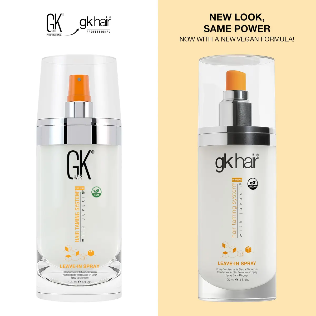 GK HAIR Keratin Leave In Conditioner Spray – Lightweight Detangler Spray for All Hair Types, 120ml - view 2