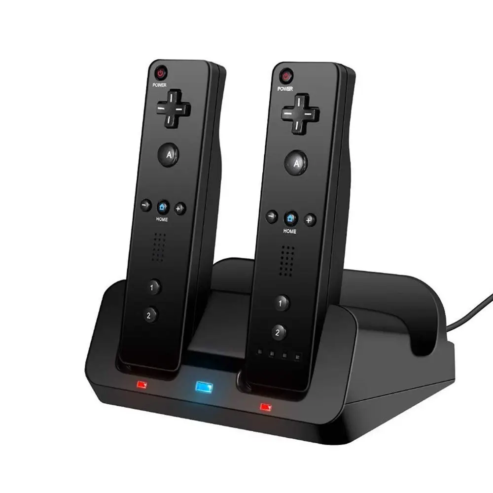 eLUUGIE 3 in 1 Charger Dock Charging Station Base for Wii U Gamepad & Controllers | Convenient Power Stand with LED Indicator - view 2