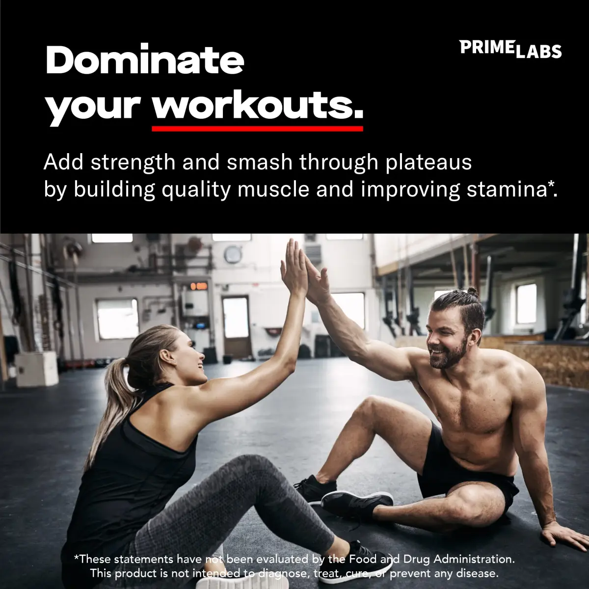 Prime Labs Testosterone Booster for Men, Supports Strength & Stamina | 60 Caplets - view 2