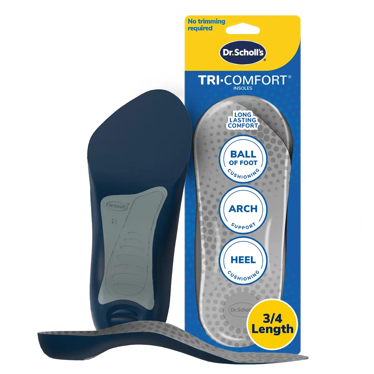 Dr. Scholl's Tri-Comfort Insoles for Men, Size 8-14 (1 Pair) | FDA Approved Arch Support - main product image