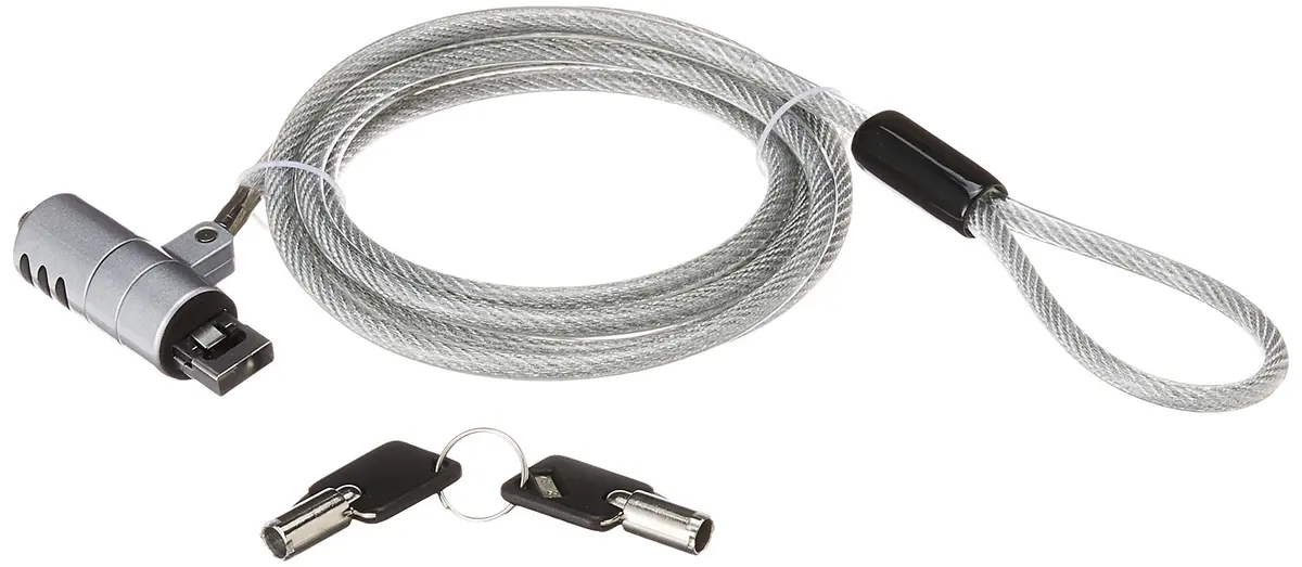 CTA Digital USB Cable Lock – Galvanized Steel Security Lock for MacBook Air & Pro, USB 3.0, Master Key, Secure Lock System (LT-PL) | Space-Saving Security - main product image