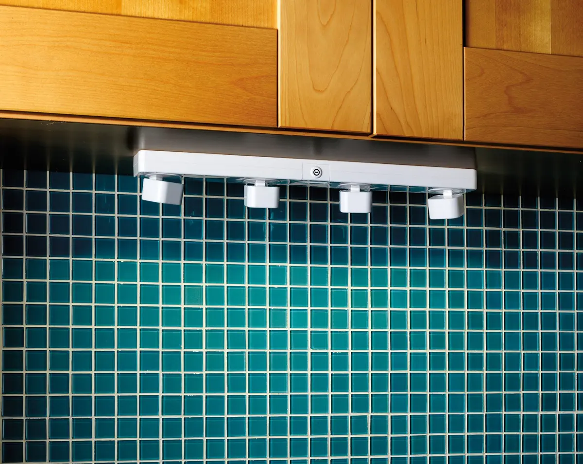 LIGHT IT! Wireless LED Fastrack Set White | Remote-Controlled Under-Cabinet Light with Swiveling Heads - view 4