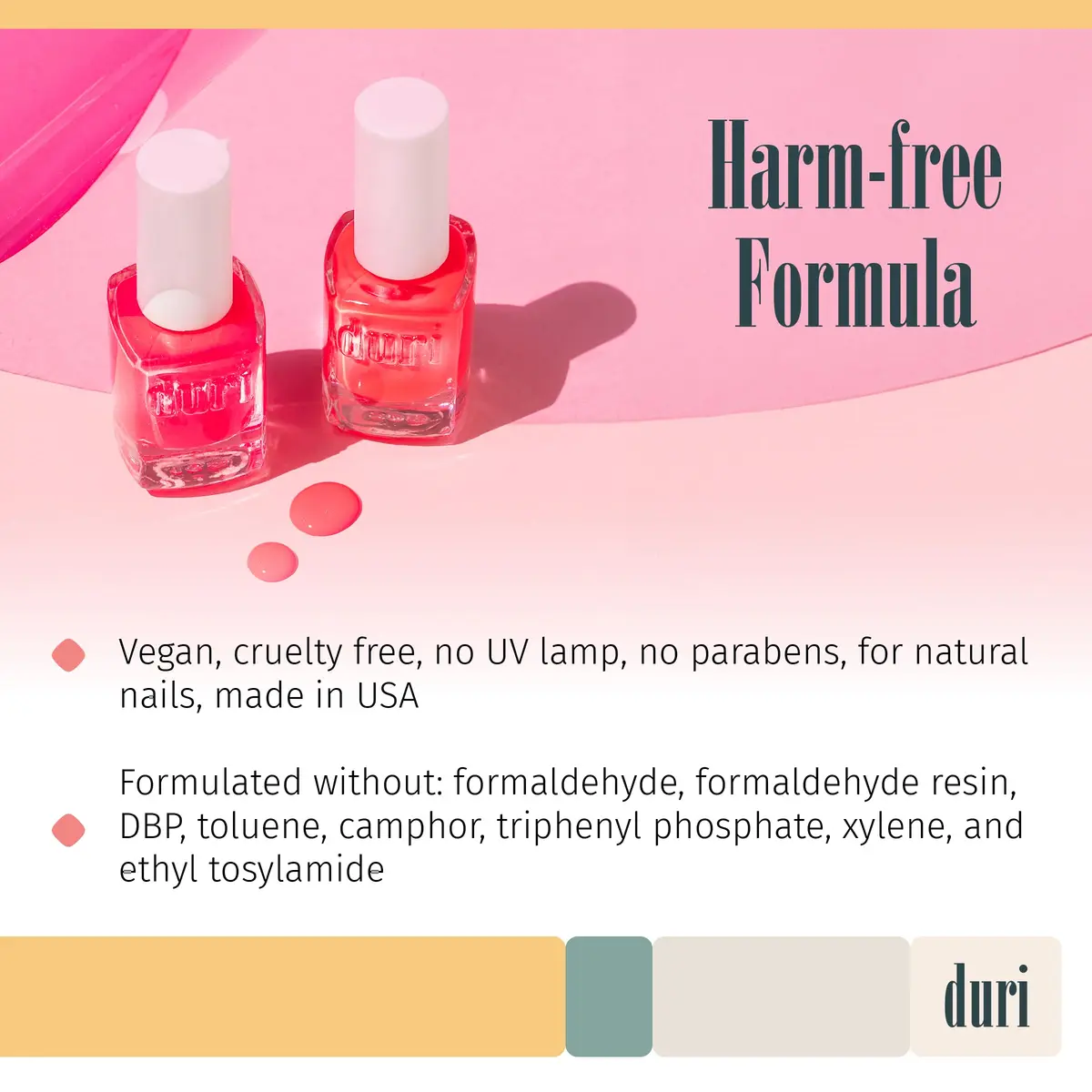 duri 152N Venom Neon Pink Nail Polish Matte Finish 15ml (0.45 Fl Oz) | 7-Free Formula for Healthier Manicures - view 4