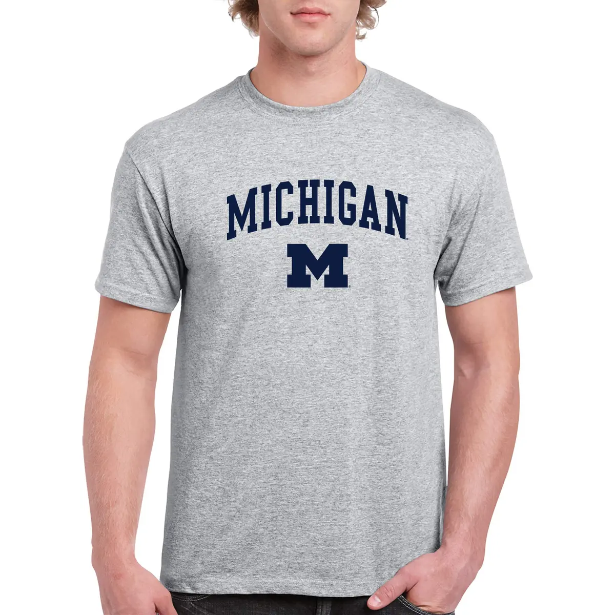 Underground Printing Michigan Arch Logo Tee - 3XL | Heavy Cotton, Unisex Fit, Collegiate Style - view 2