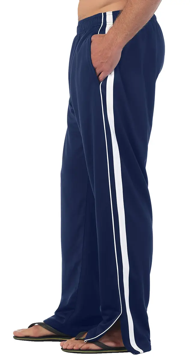 Gioberti Men's Athletic Track Pants, Zip Bottom, Navy, X-Large, 32" Inseam | Versatile Sport & Lounge Wear - main product image