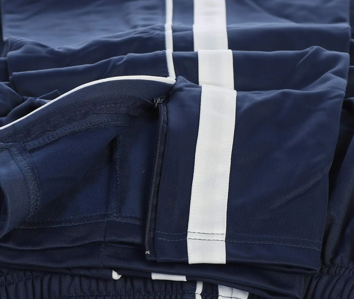 Gioberti Men's Athletic Track Pants, Zip Bottom, Navy, X-Large, 32" Inseam | Versatile Sport & Lounge Wear - view 6