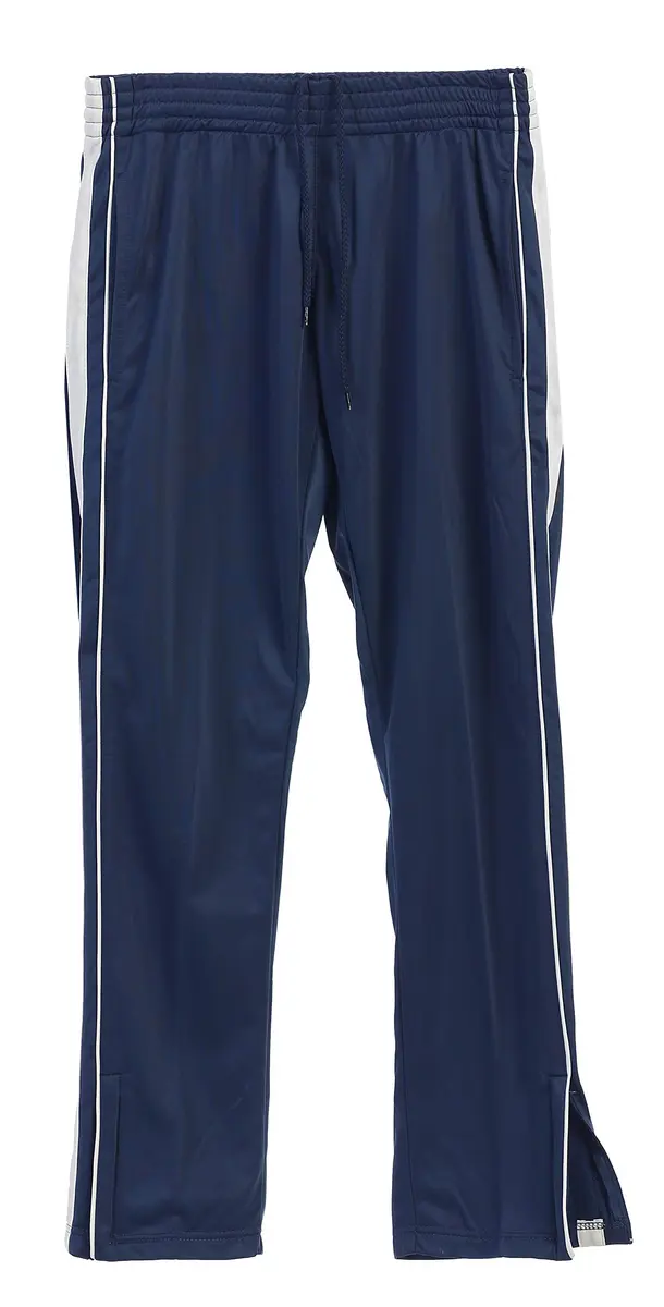 Gioberti Men's Athletic Track Pants, Zip Bottom, Navy, X-Large, 32" Inseam | Versatile Sport & Lounge Wear - view 3