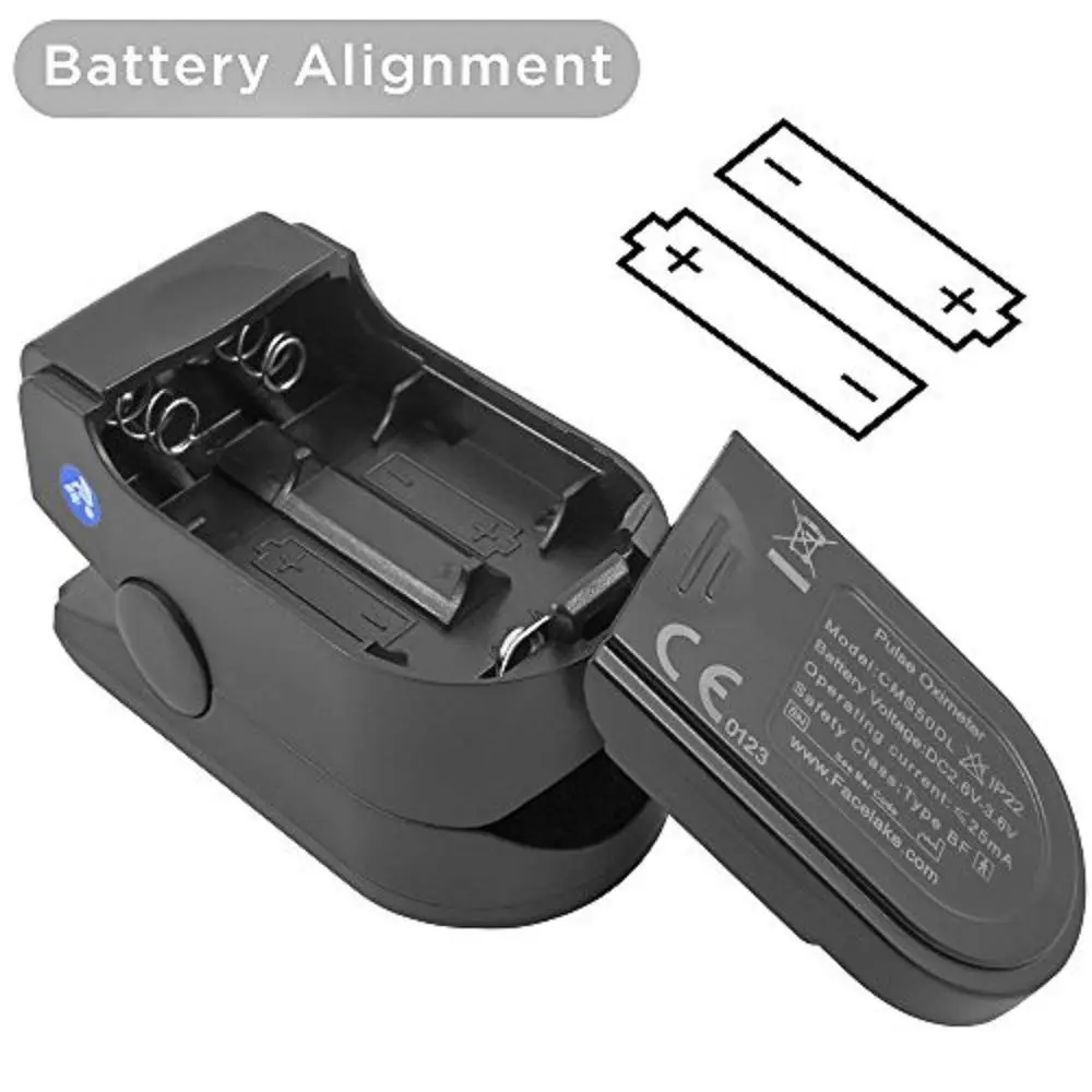 FaceLake FL400 Pulse Oximeter with Carrying Case | Sports & Aviation Use Only, 1 Count, Black - view 3