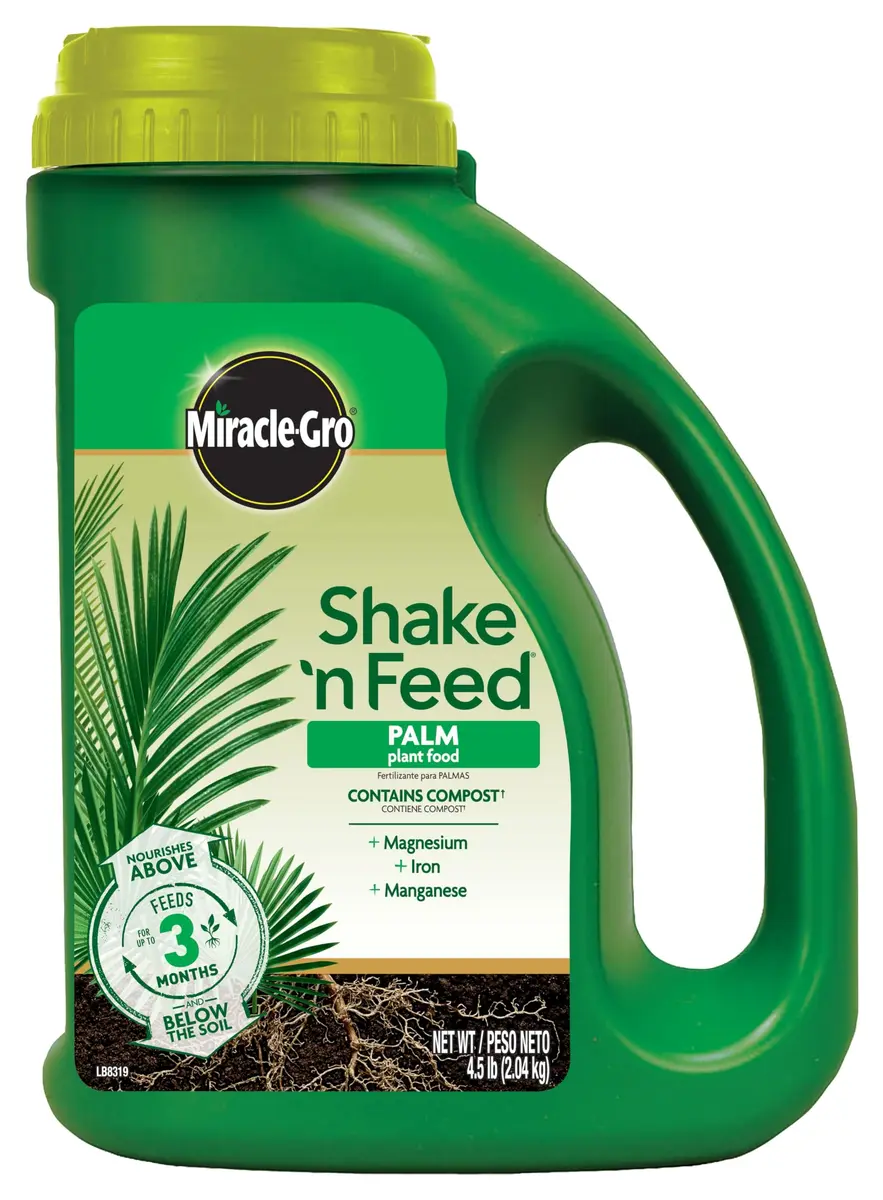 Miracle-Gro Shake 'N Feed Palm Plant Food 4.5 lb. | Supports lush palms & tropical plants - main product image