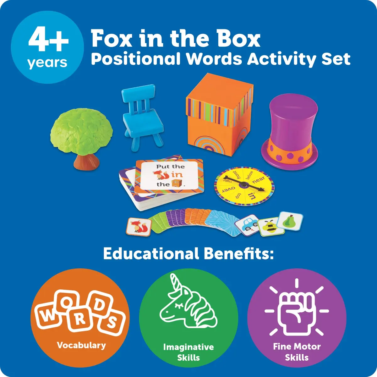 Learning Resources Fox in The Box Positional Words Activity Set | Educational Toy for Kids 48-120 Months - view 6