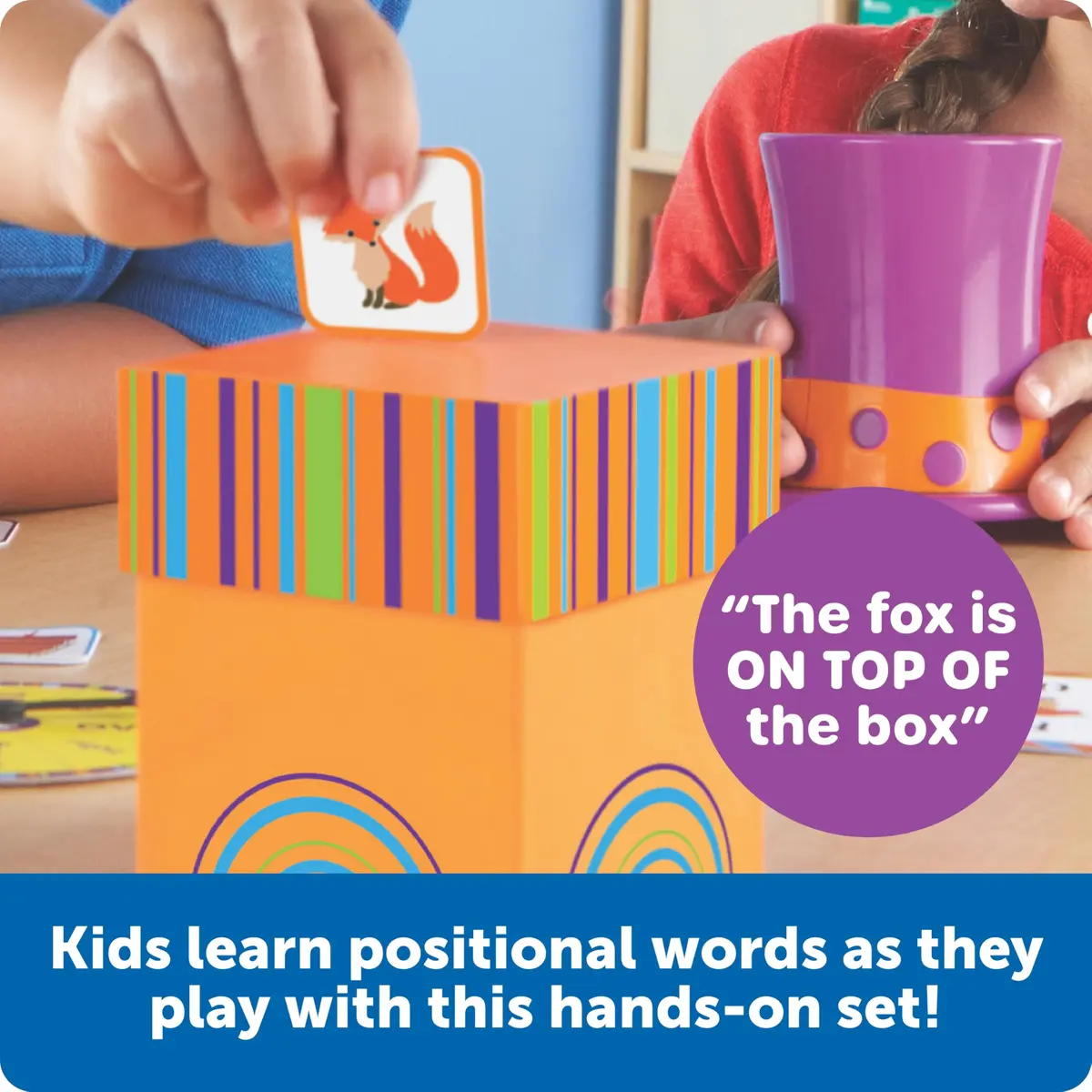 Learning Resources Fox in The Box Positional Words Activity Set | Educational Toy for Kids 48-120 Months - view 3