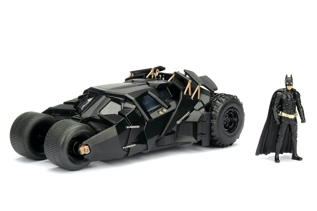 Jada Batmobile 1:24 Scale Die-Cast Vehicle with Batman Figure | Collectible Batman Model for Kids & Collectors - main product image