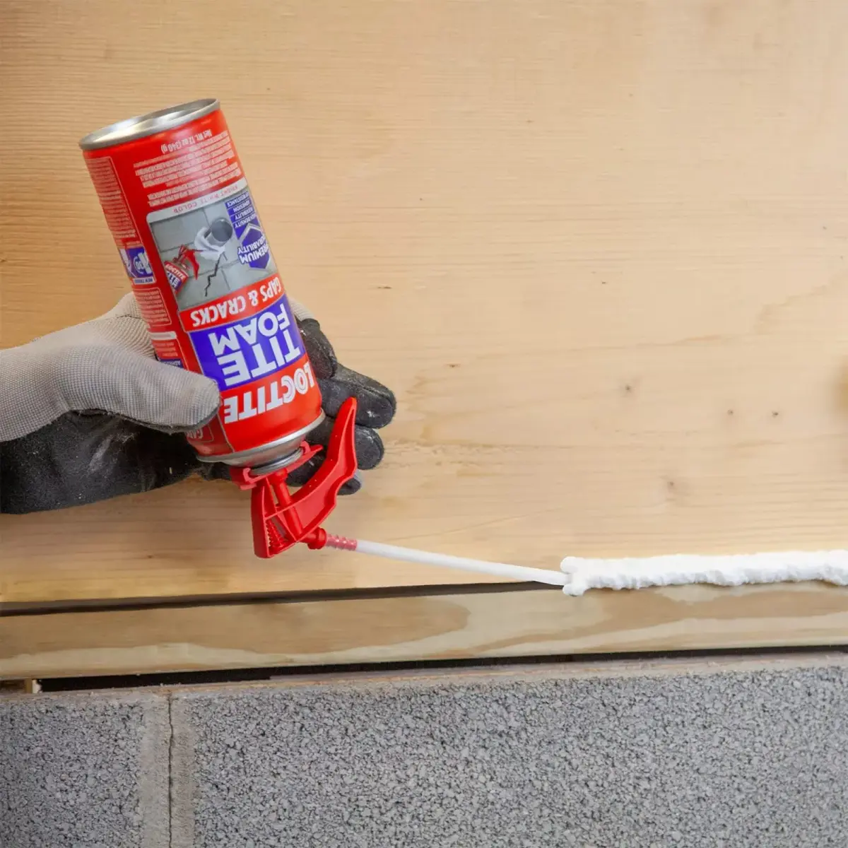 Loctite Tite Foam Gaps & Cracks Spray Foam Sealant 12 fl oz (355ml) | Insulates Gaps and Cracks Up to 1 Inch - view 9
