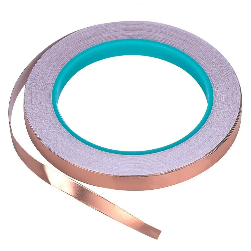 Zehhe Copper Foil Tape with Double-Sided Conductive 1/4inch 21.8yards | EMI Shielding & Soldering - main product image