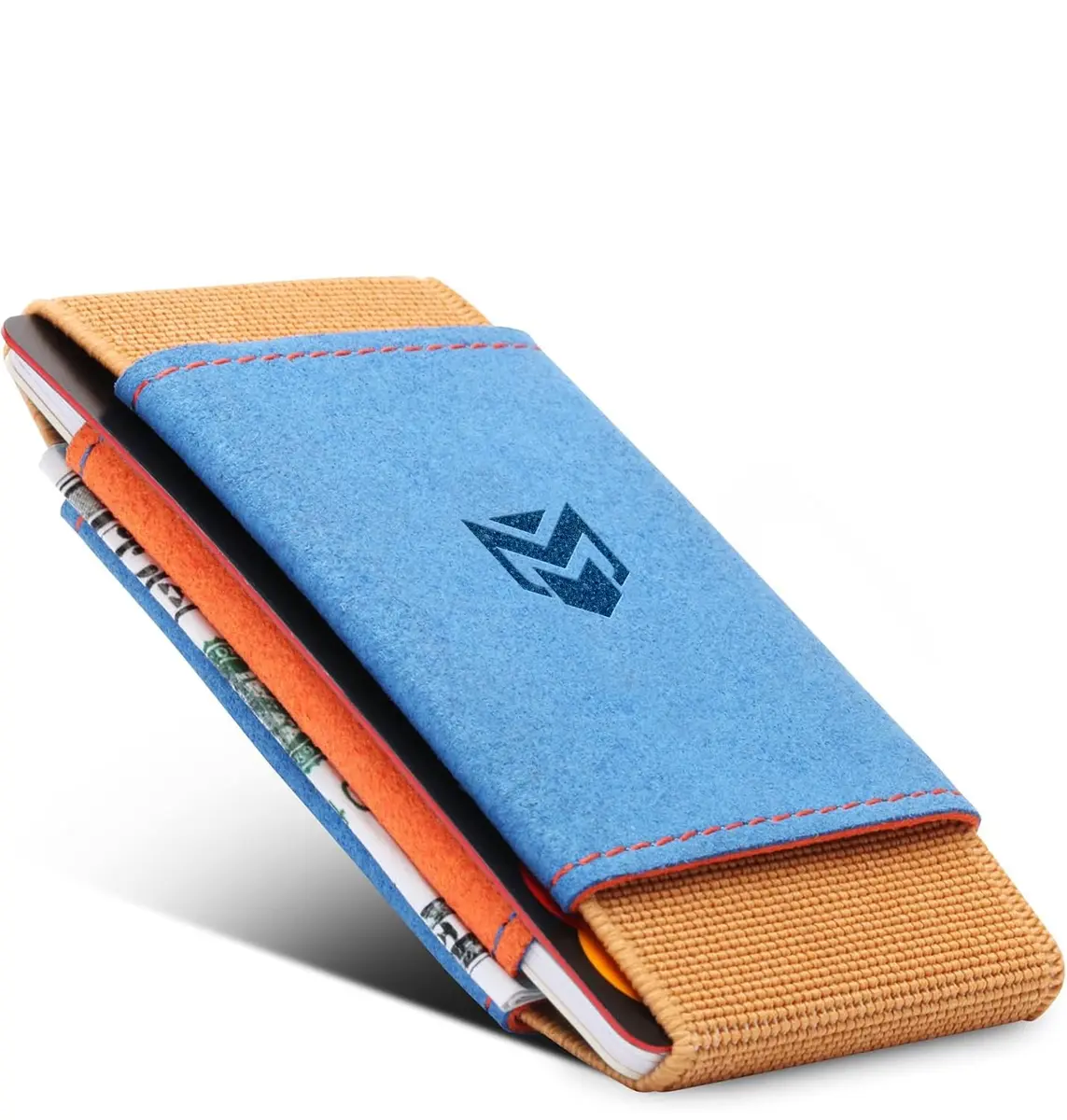 VBAX Elastic Wallet for Men & Women – Slim Minimalist Front Pocket Credit Card Holder, Fits 10 Cards & Cash, Compact & Durable - main product image