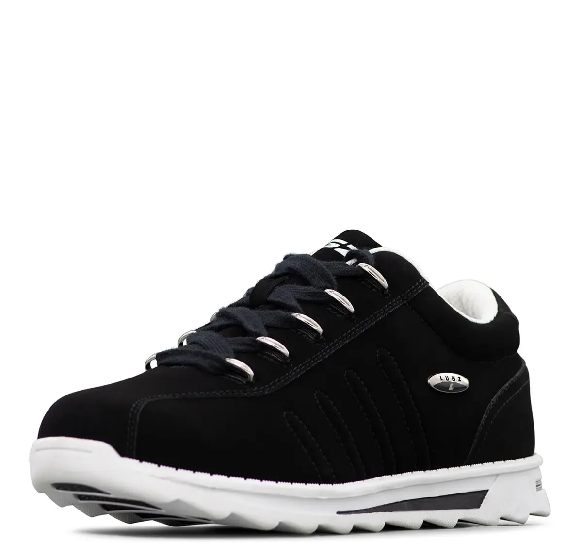 Lugz Changeover Ii Fashion Sneaker, Black/White, 7 US | Classic Athletic Style with Cushioned Comfort - main product image