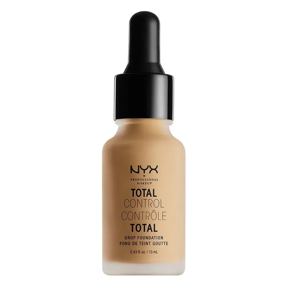 NYX PROFESSIONAL MAKEUP Total Control Drop Foundation True Beige 13ml (0.43 Fl Oz) | Soft Matte Finish - main product image