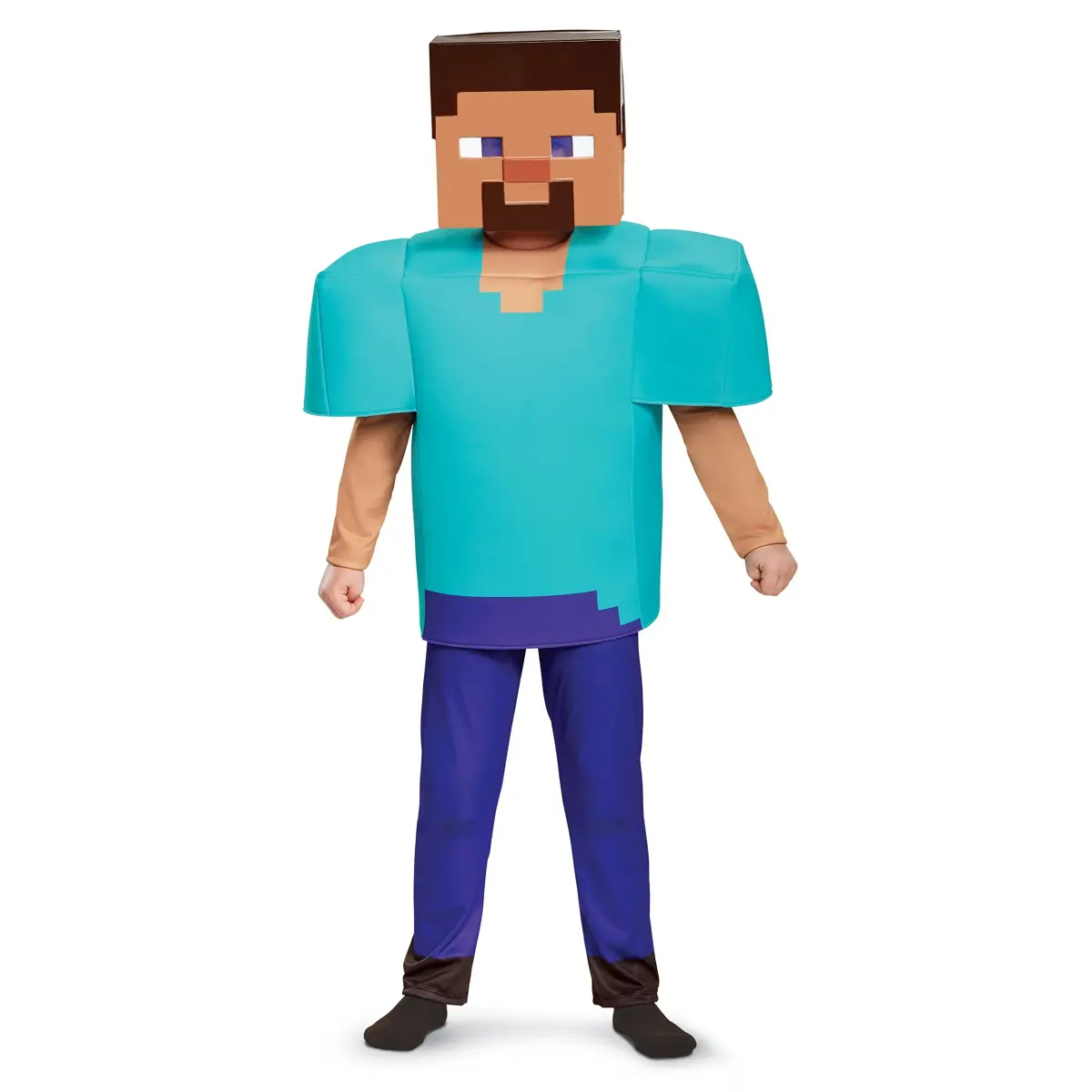 Disguise Minecraft Steve Deluxe Costume for Kids (Size 4-6) | Officially Licensed Halloween Dress Up - main product image