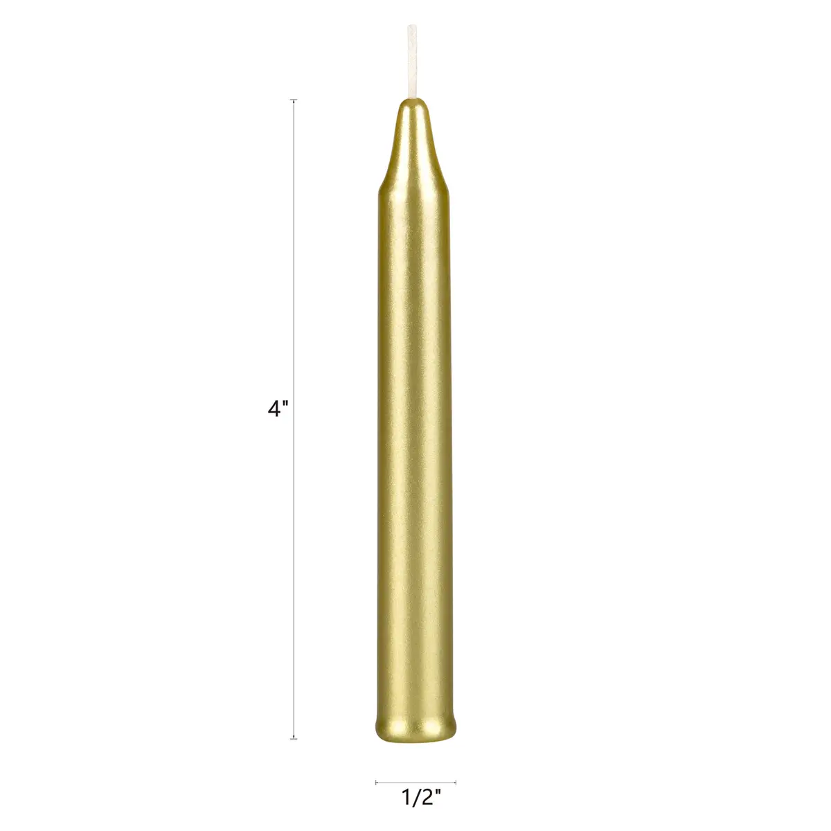 Mega Candles Mini Taper Spell Candles 40 Count | Unscented Gold Mini Tapers for Rituals & Decor - view 2