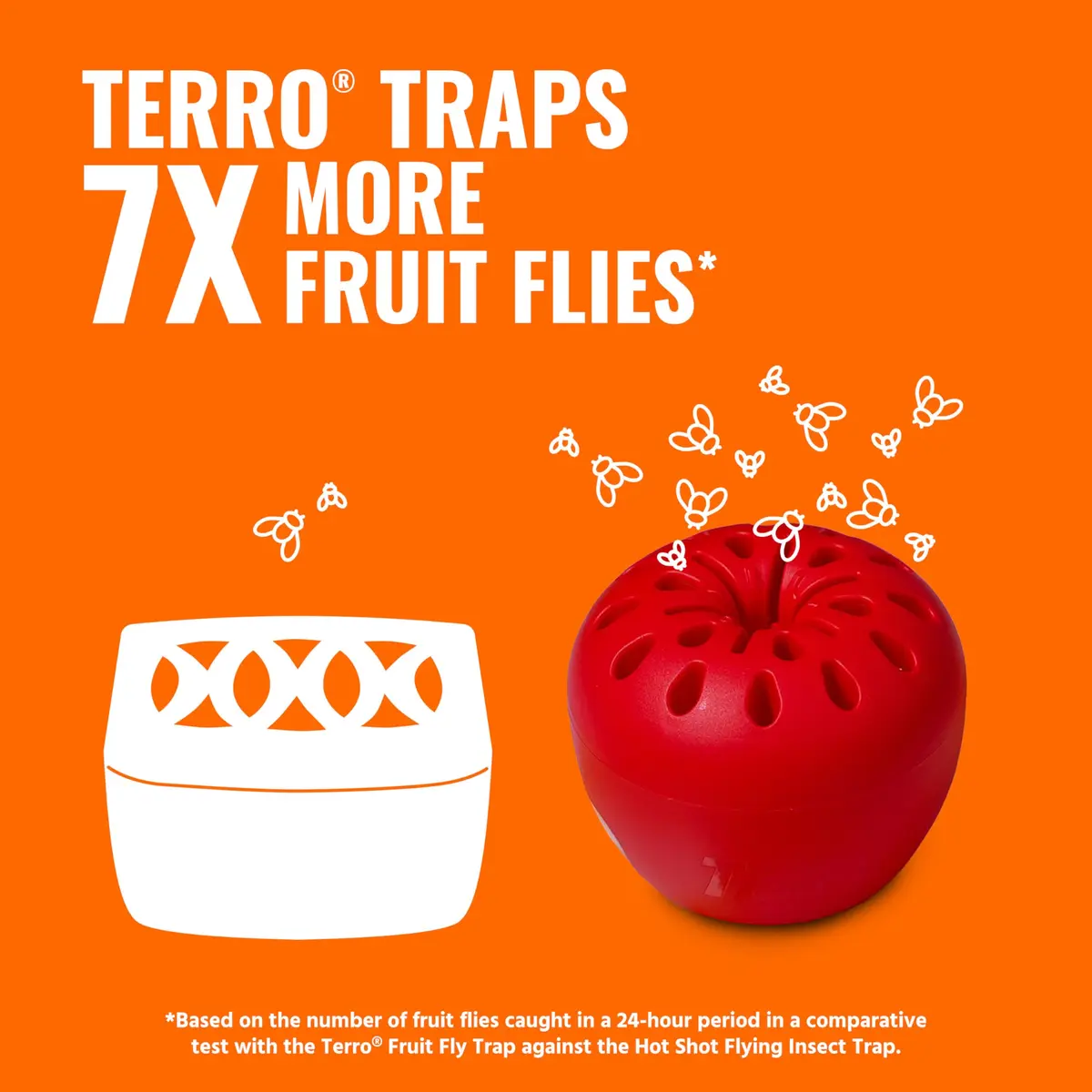 Terro Fruit Fly Trap 4-Pack | 180 Days Lure Supply, Food-Based - view 2