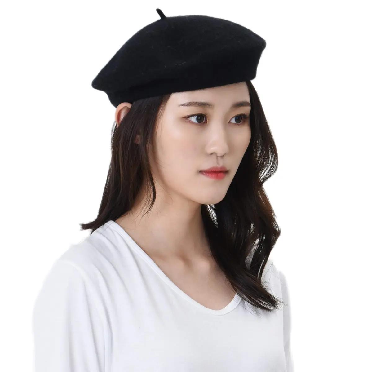 WITHMOONS Wool Beret Hat Warm Winter French Style | Classic French Look for Women - main product image