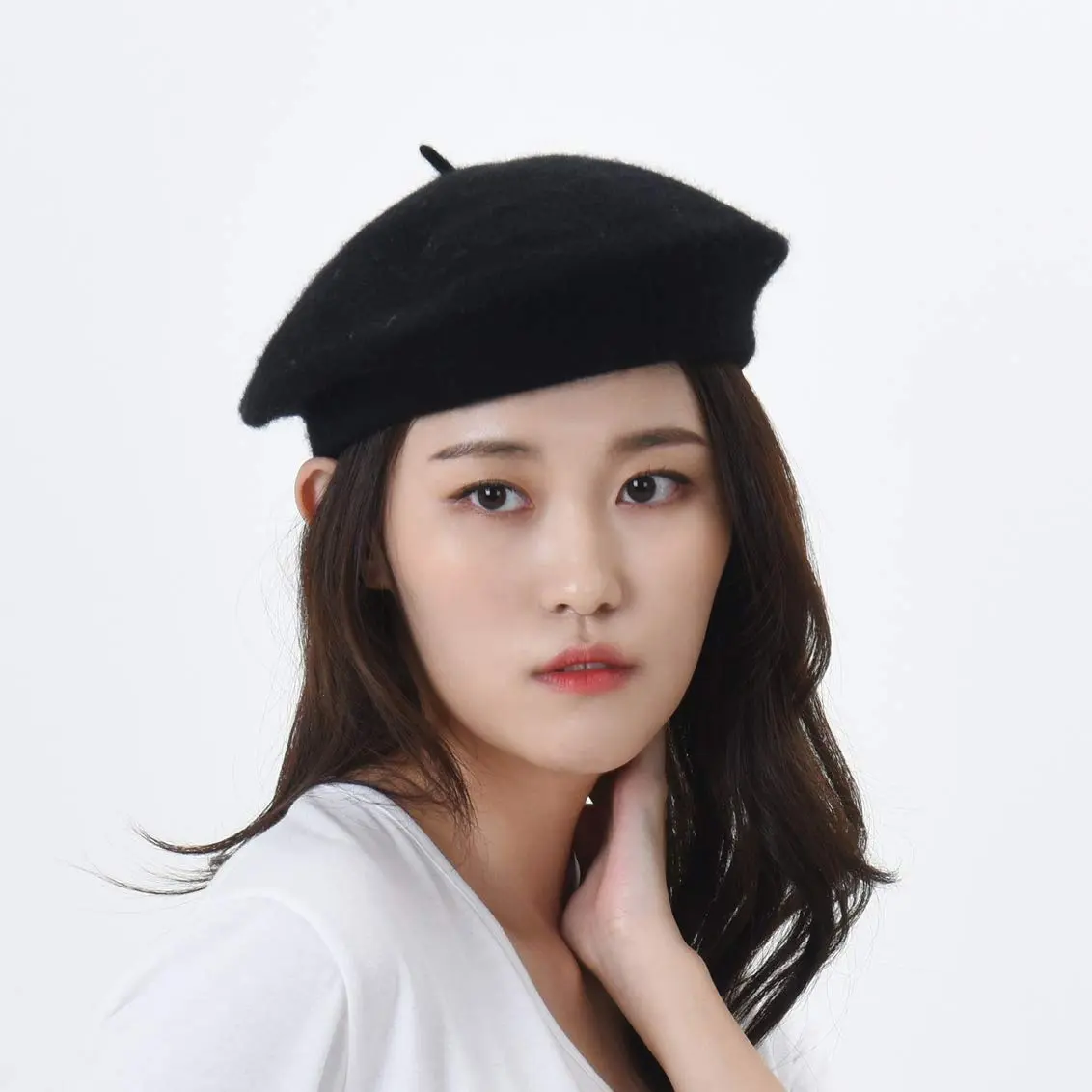 WITHMOONS Wool Beret Hat Warm Winter French Style | Classic French Look for Women - view 2