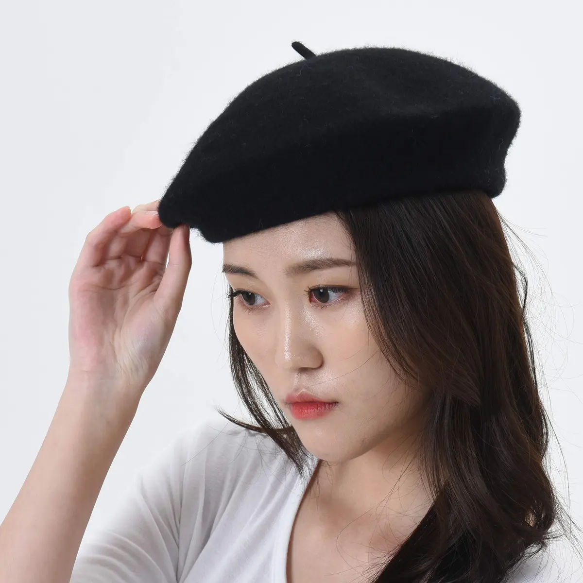 WITHMOONS Wool Beret Hat Warm Winter French Style | Classic French Look for Women - view 3