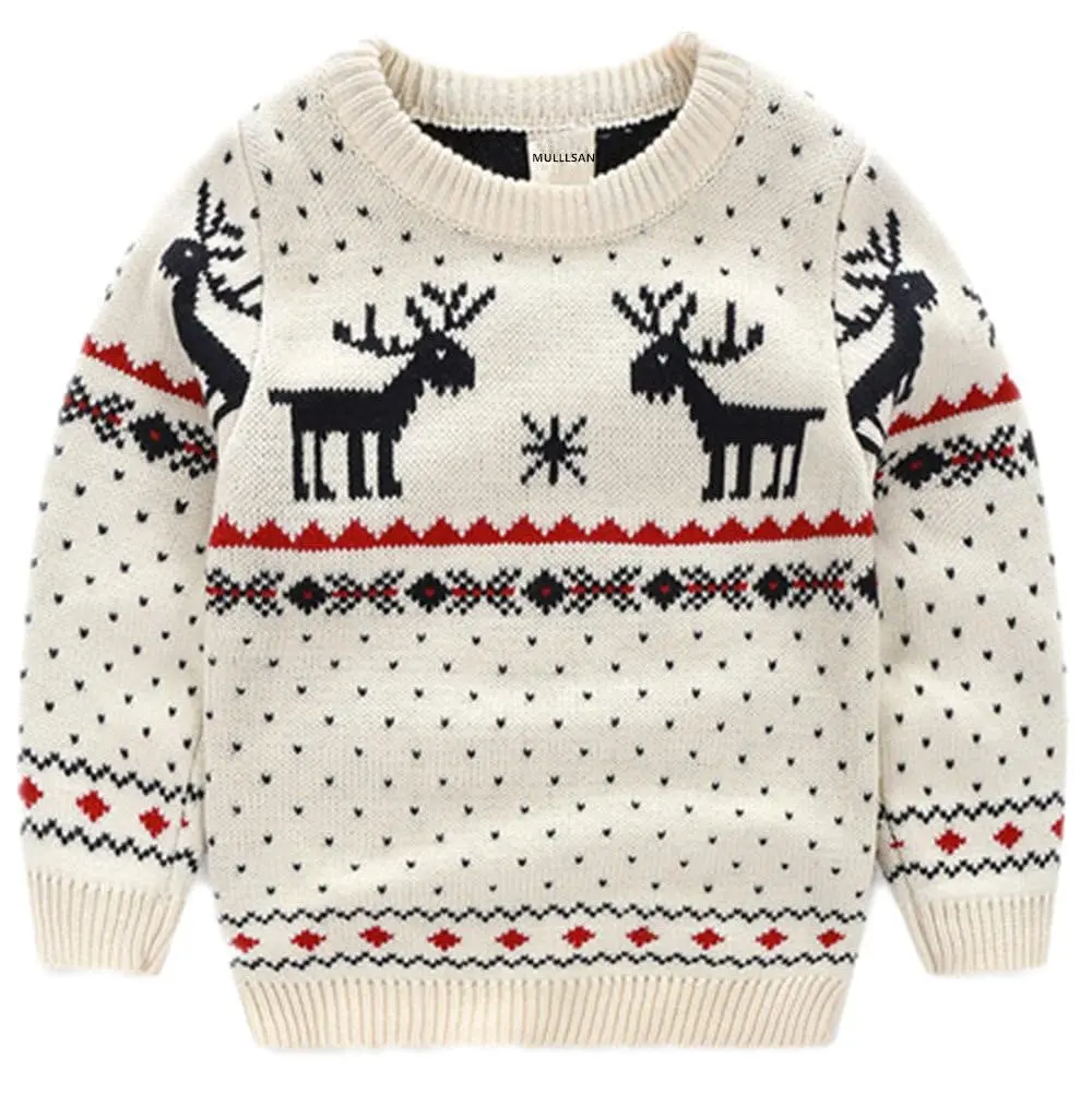 MULLSAN Children's Fireplace Sweater 5T | Cozy Christmas Gift for Boys & Girls - main product image