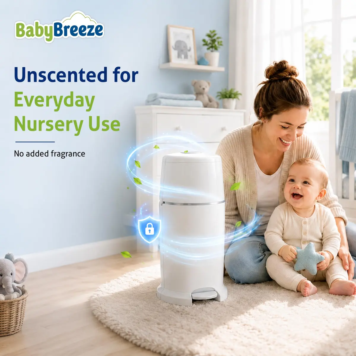 BabyBreeze Diaper Pail Refill Bags Compatible with Playtex Diaper Genie Pails Odor Absorbing 280 Count | Reliable Odor Containment - view 7