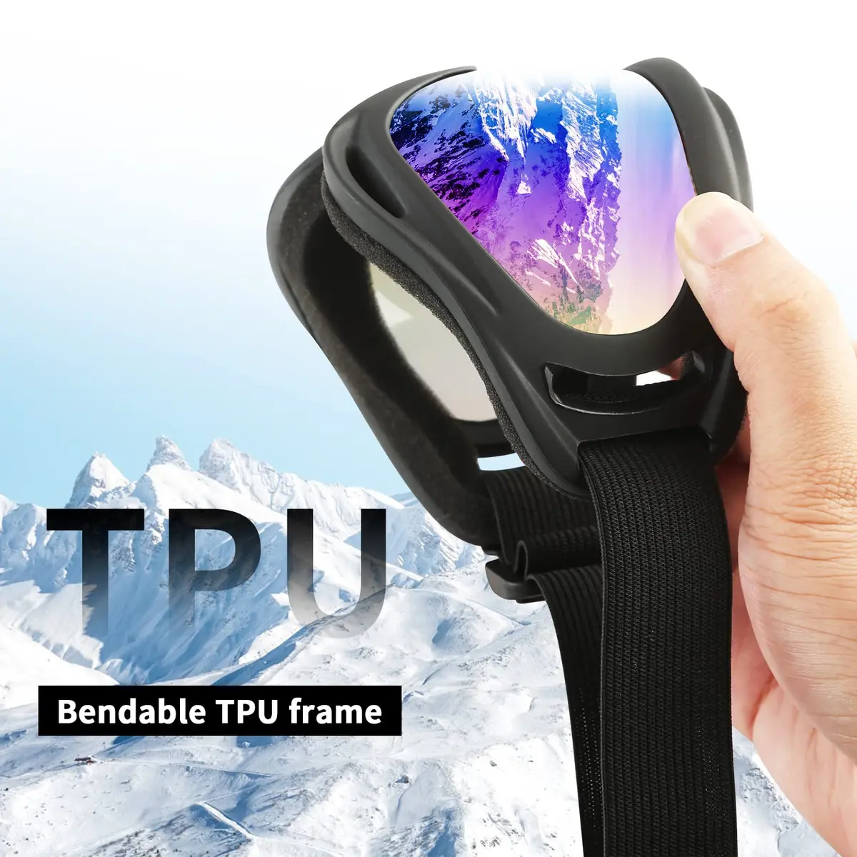 COOLOO Ski Goggles 2 Pack UV400 Impact-Resistant Snowboard Goggles for Men Women Kids - view 4