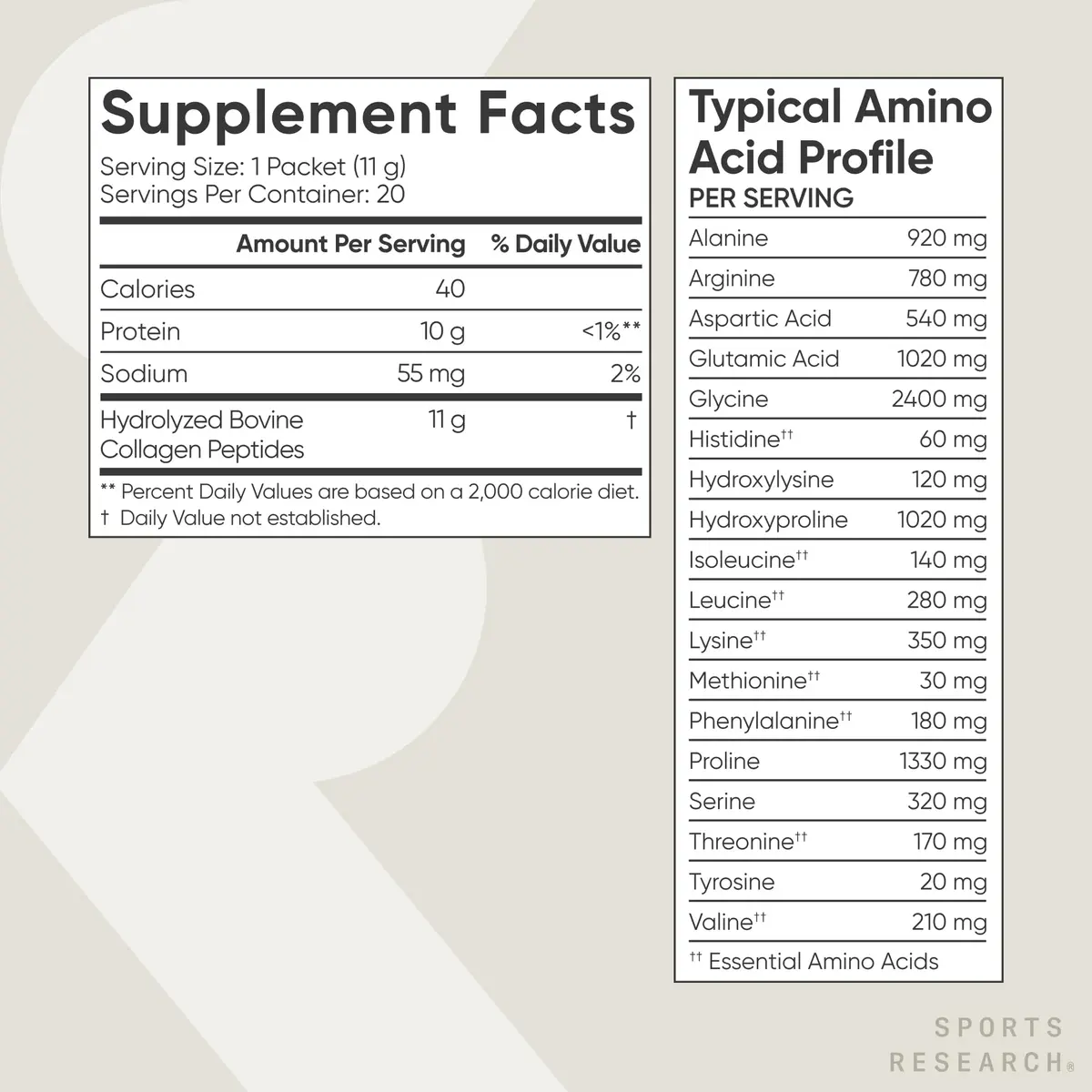 Sports Research Collagen Peptides Protein Powder, 20 Packets | Unflavored Collagen for Skin & Joints - view 5