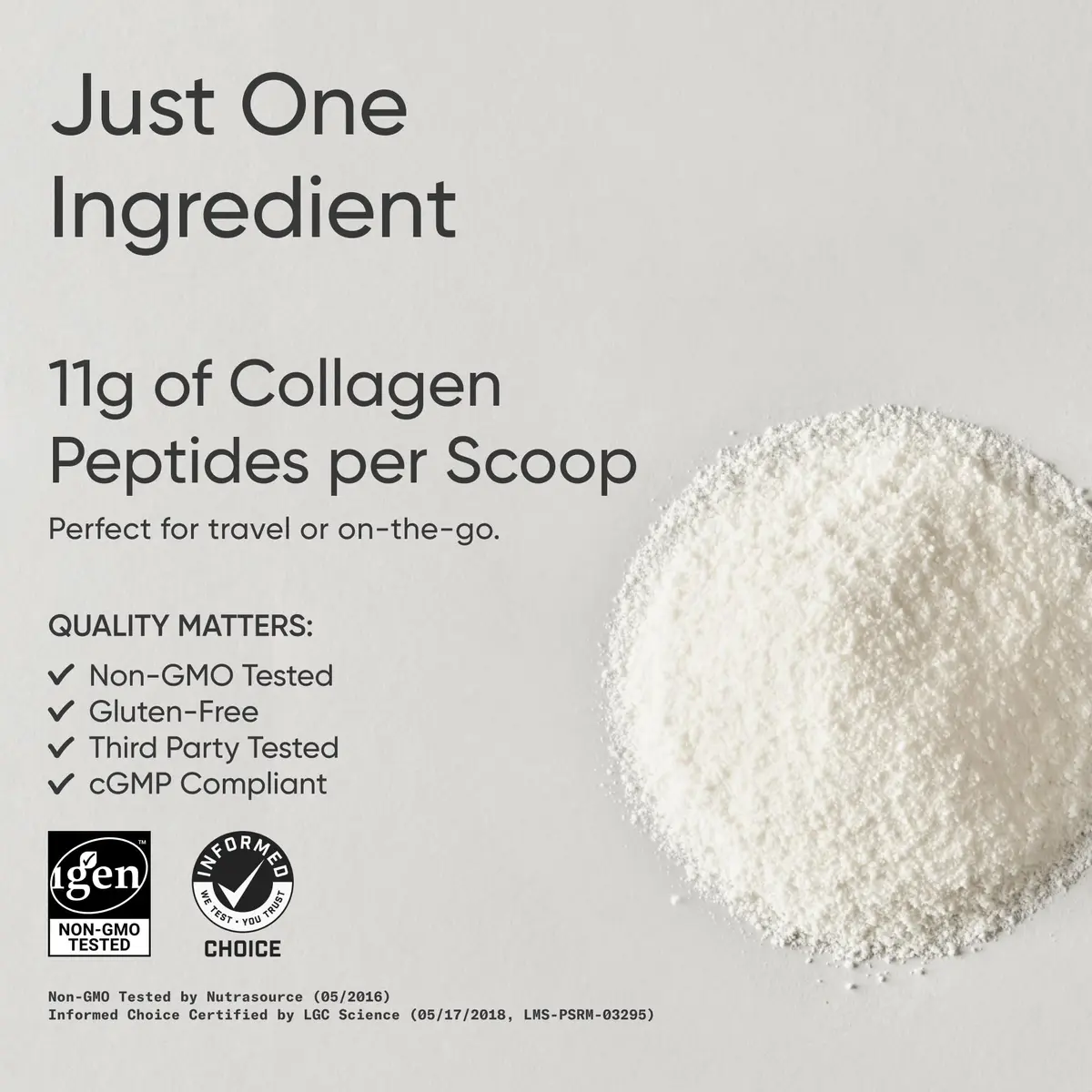 Sports Research Collagen Peptides Protein Powder, 20 Packets | Unflavored Collagen for Skin & Joints - view 2