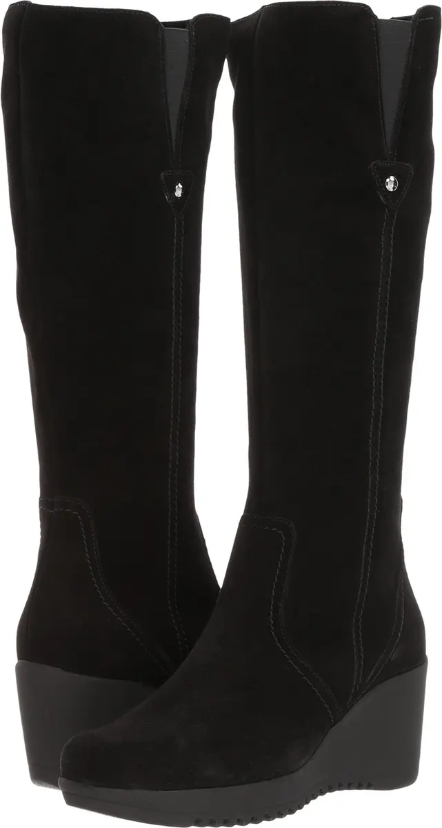 C LA CANADIENNE Grace Black Suede Waterproof Knee-High Boot 9 US | 3 mm Memory Foam Insole (70-120 chars) - main product image