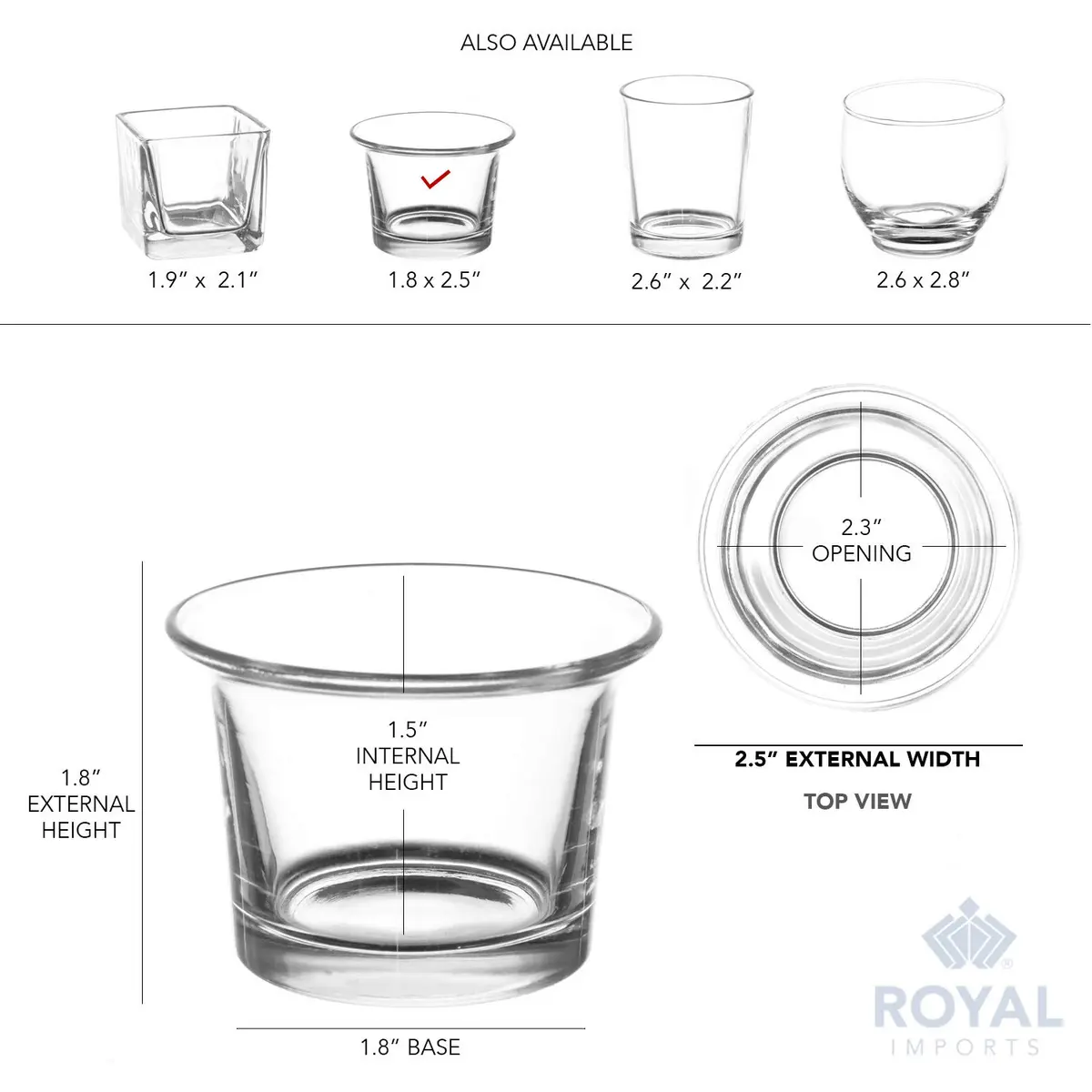 Royal Imports Hanging Oyster Glass Votive Candle Holders 2.5" Tall | Set of 6 for Weddings & Events - view 6
