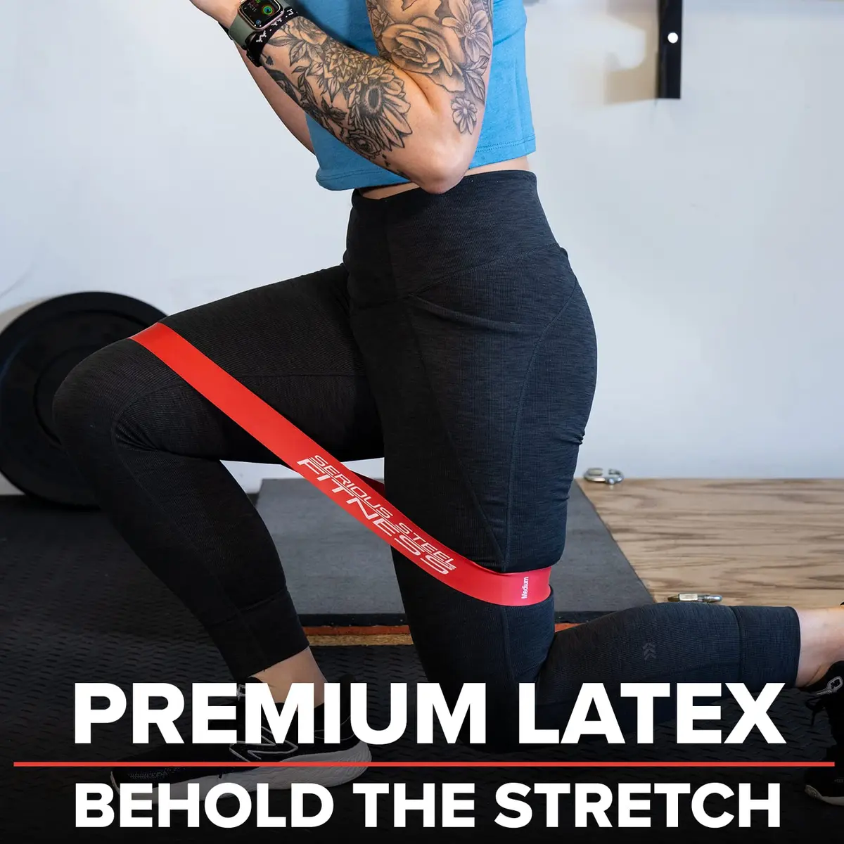Serious Steel Fitness Mini Loop Bands - 5 Resistance Bands for Exercise | Rehab, Warm-Ups & Glute Activation - view 3