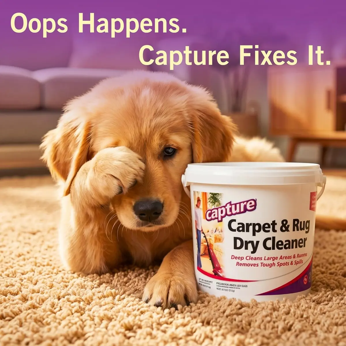 Capture Carpet & Rug Dry Cleaner Powder 1.81 kg (4 lb) | Absorbs Dirt, Stains & Odors - view 5