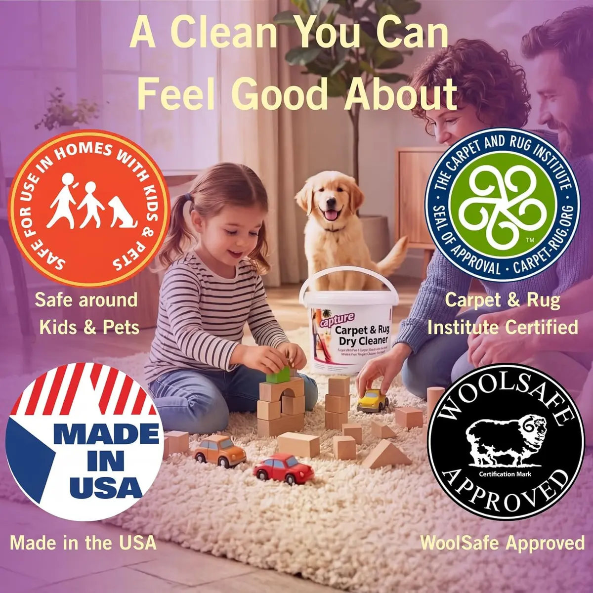Capture Carpet & Rug Dry Cleaner Powder 1.81 kg (4 lb) | Absorbs Dirt, Stains & Odors - view 6