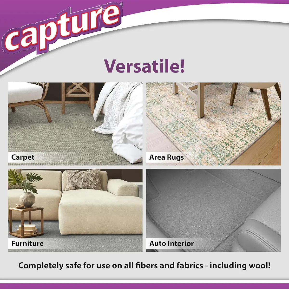 Capture Carpet & Rug Dry Cleaner Powder 1.81 kg (4 lb) | Absorbs Dirt, Stains & Odors - view 8