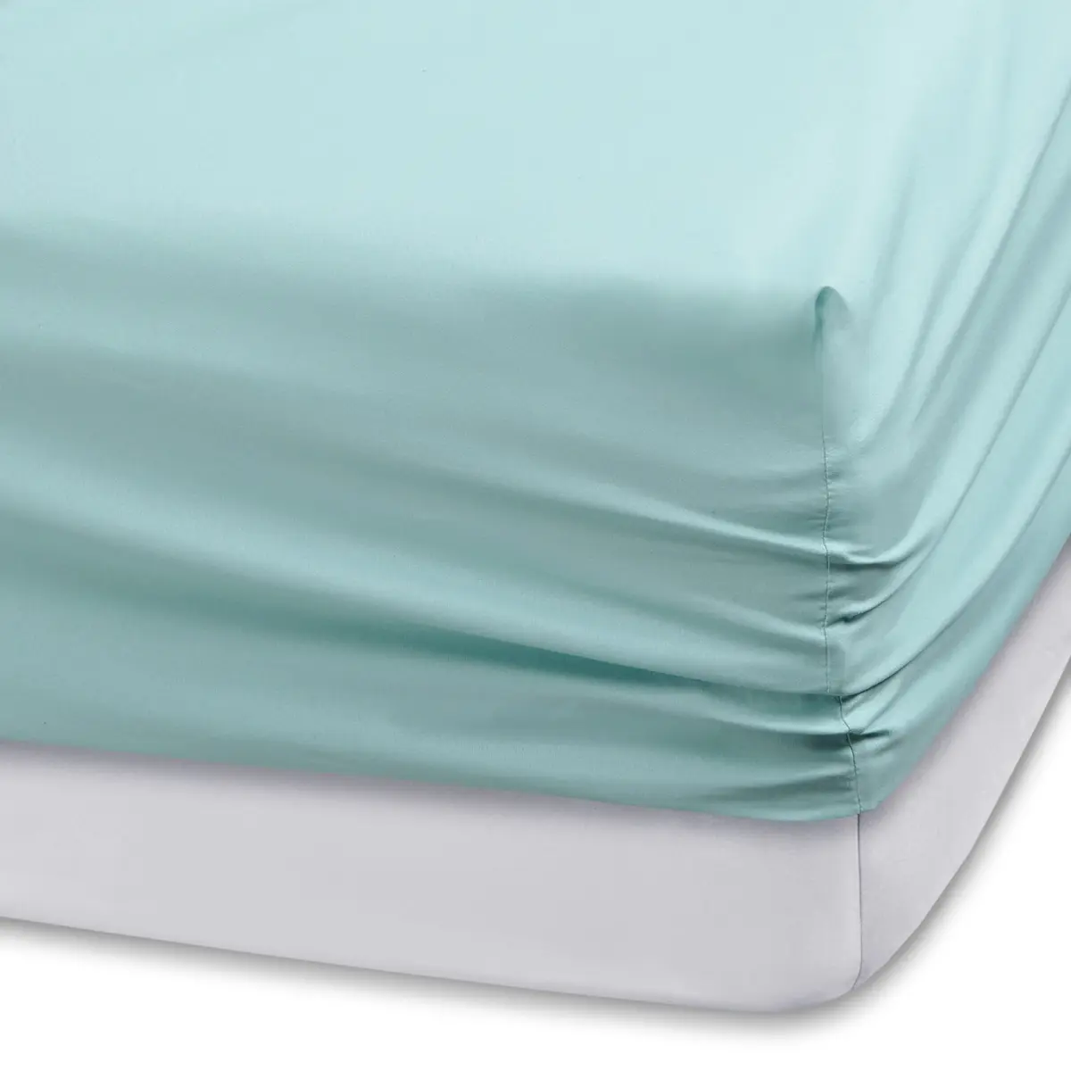 Comfort Spaces Microfiber Deep Pocket Full Sheet Set 4 pcs Aqua | 14-inch Pocket Depth, Solid Color - view 3