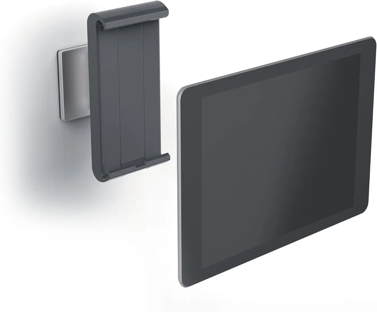 Durable Wall Mounted Tablet Holder, Universal Mount, Fits 7" - 13" Tablets | Secure & Rotatable - main product image